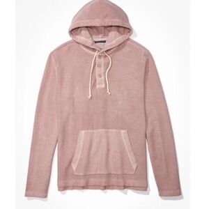 American Eagle Outfitters Mauve Bonfire Fleece Baja Hoodie Size Small